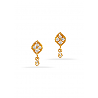 Soft Drop of Sparkle Earrings