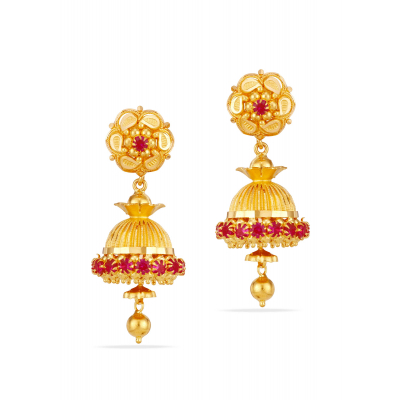 Blossom in Blush Jhumki
