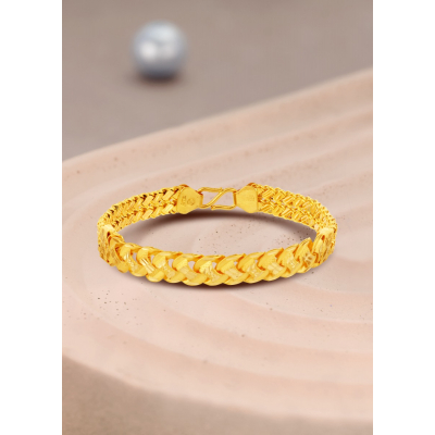Nature's Beauty Leaf Stamped Hollow Chain Bracelet