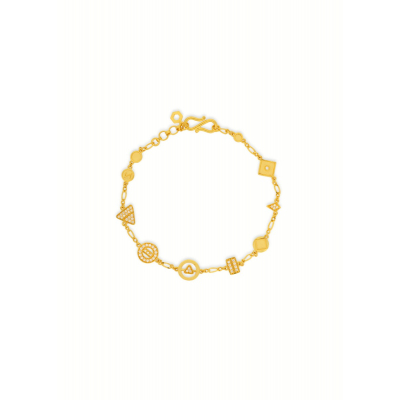 Luxurious Crafted Gold Chain Bracelet