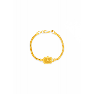 Charming Baby Watch-Inspired Gold Bracelet