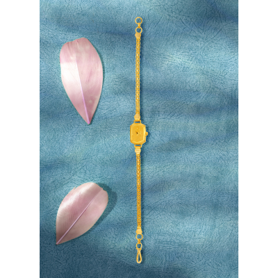 Charming Baby Watch-Inspired Gold Bracelet