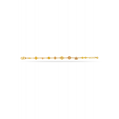 Luxurious Crafted Gold Chain Bracelet