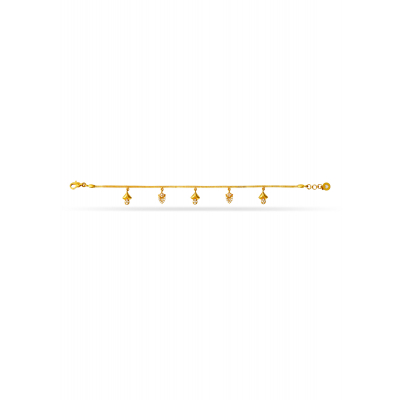 Graceful Floral Gold Bracelet for Women