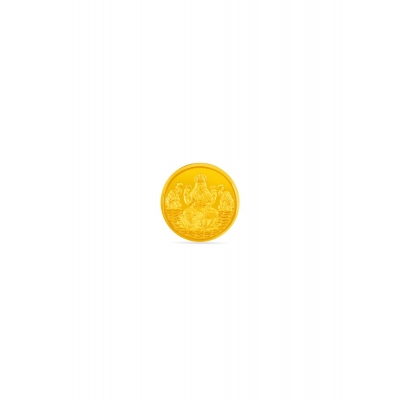 22 Karat 1 Gram Elegance Lakshmi Gold Coin
