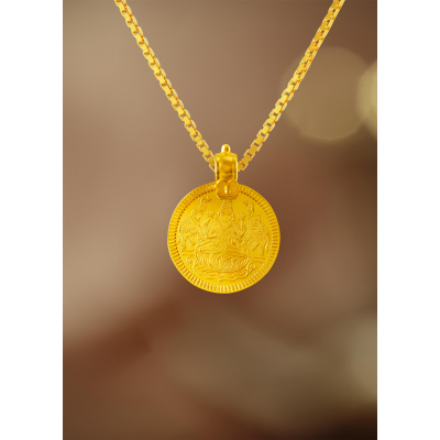 Lakshmi & Ramar Blessings Coin Pendant