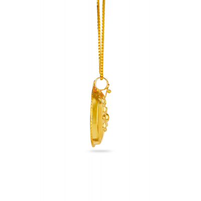 Traditional Flower Motif Thali Pendant