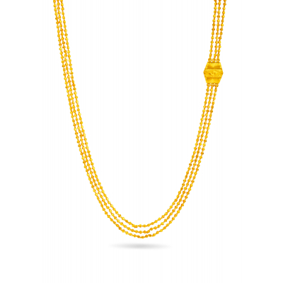 Palak Saralu Gold Bead Chain