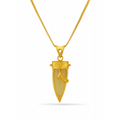 Twin Box Chain with Nail Pendant Set