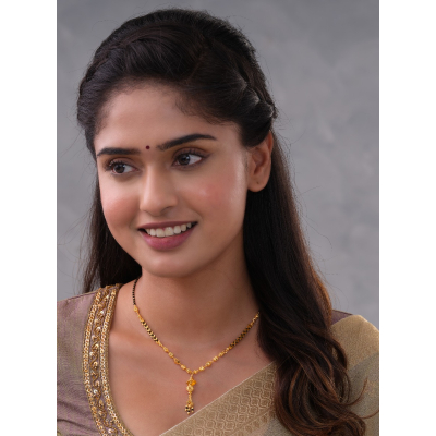 Nano Black Beads with Rajkot Ball Mangalsutra