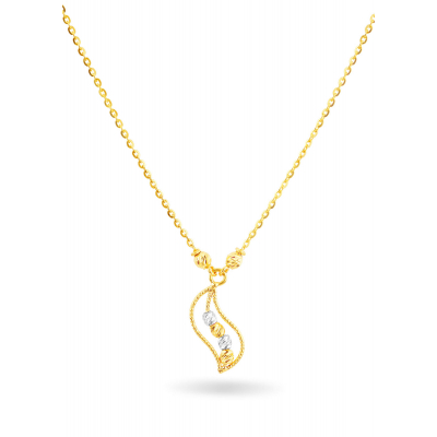 Leaf Motif Gold Chain