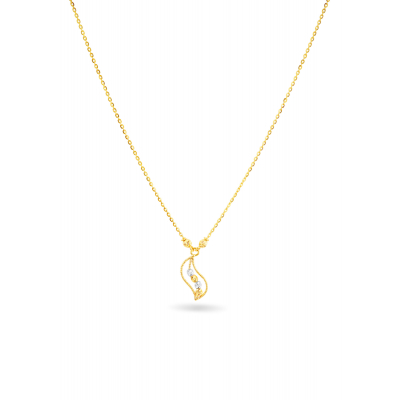Leaf Motif Gold Chain