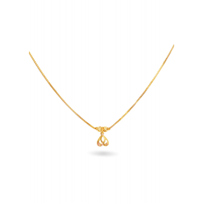 Modern Rhodium Machine Gold Chain