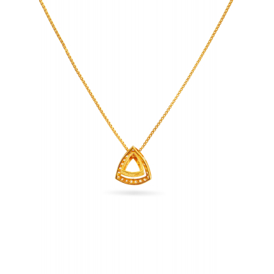 Triangle Pendant Gold Chain