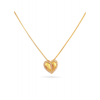 Heart Pendant Fancy Chain