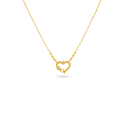 Stone Heart Gold Chain