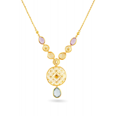 Prism Charm Necklace Set