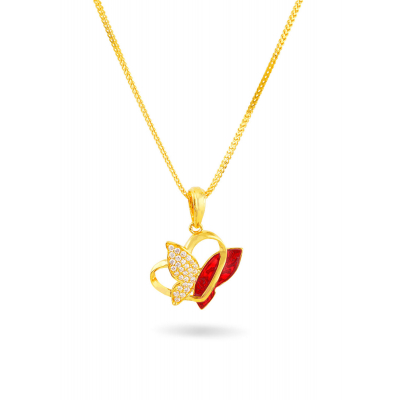Butterfly Enamel Necklace Set