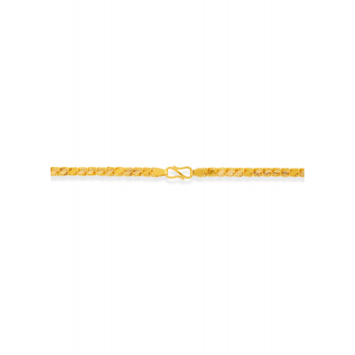 Leaf-Inspired Hollow 22 KT Chain