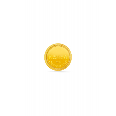 22 Karat 2 Gram Lakshmi Stamped Gold Coin