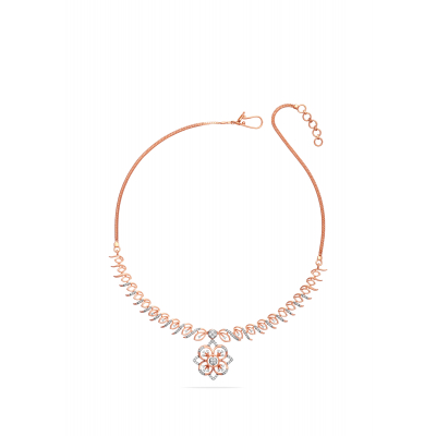Petal Cascade Diamond Necklace
