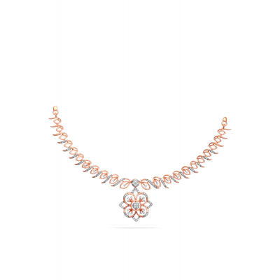 Petal Cascade Diamond Necklace