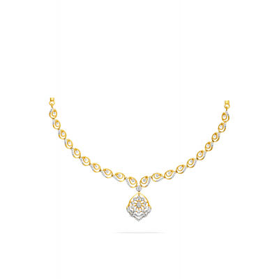 Lotus Grace Diamond Necklace