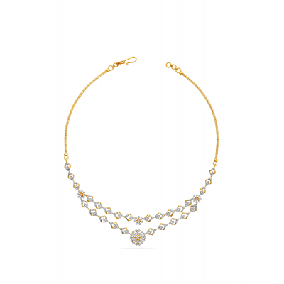Floral Fractals Diamond Necklace