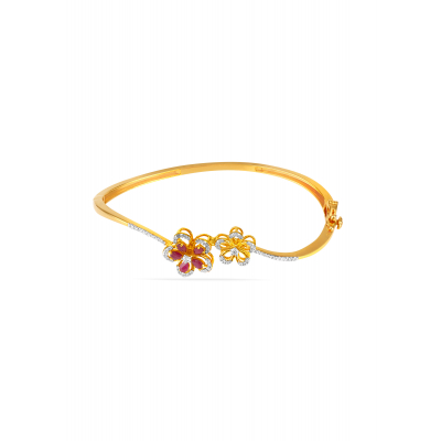 Floral Diamond Glamour Bracelet