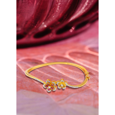 Floral Diamond Glamour Bracelet