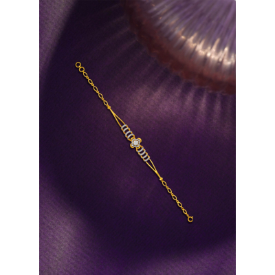 Twisted Leaf Diamond Bracelet