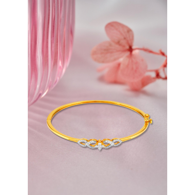 Floral Diamond Vintage Glam Bracelet