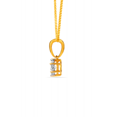 Solitaire Cluster Pendant