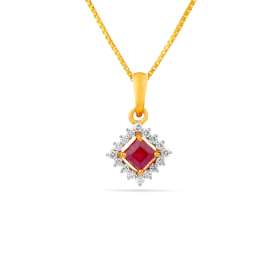 Ruby Blossom Pendant
