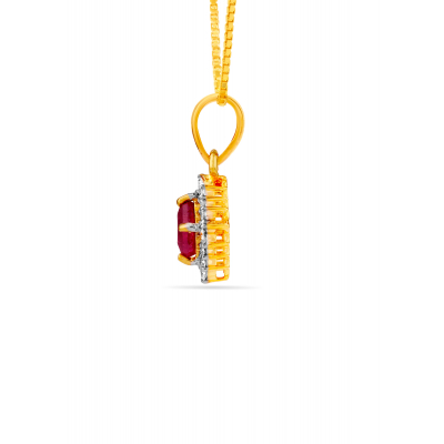 Ruby Blossom Pendant