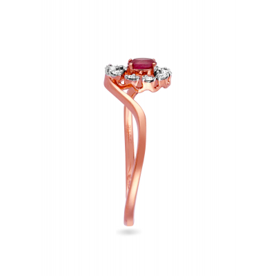 Dahlia-Inspired Diamond Ring