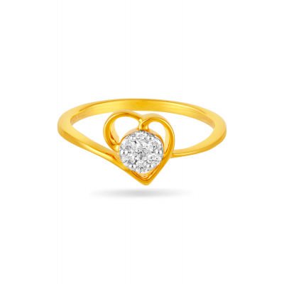 Love's Caress Heart Ring