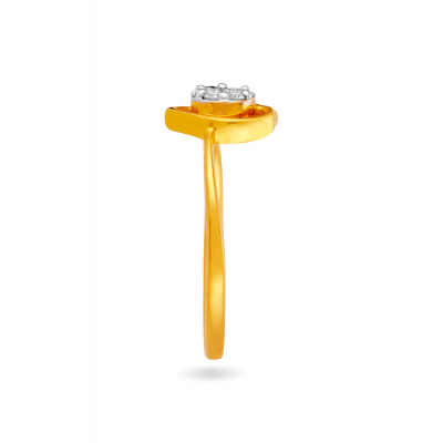 Love's Caress Heart Ring