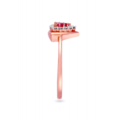 Fluid Lines Finger Ring