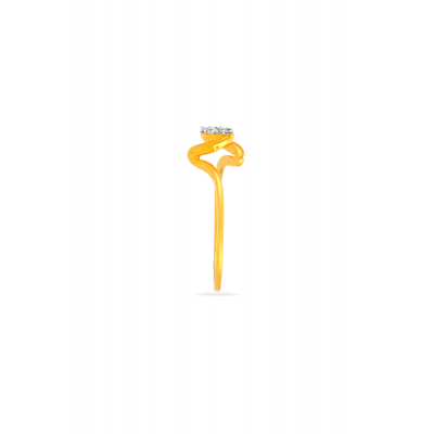 Petal-Inspired Diamond Ring
