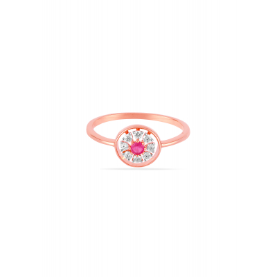 Dahlia Petal Diamond Ring