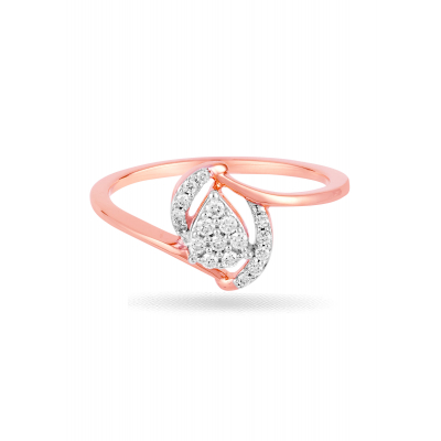 Pink Ribbon Diamond Ring