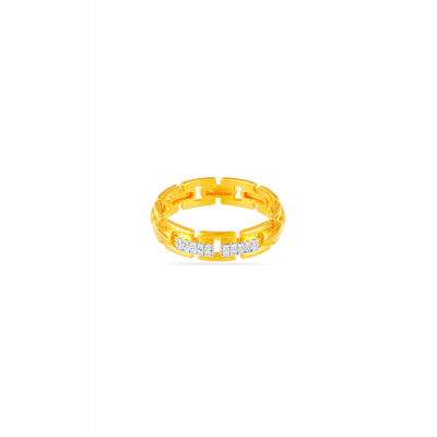Linked Elegance Chain Ring