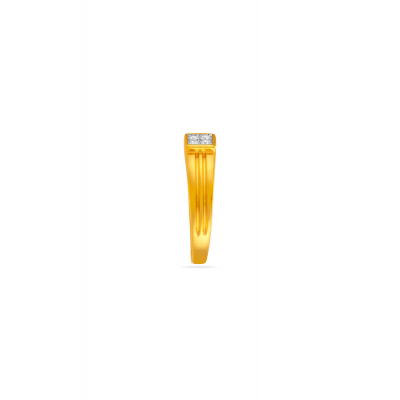 Men's Geometric Edge Ring