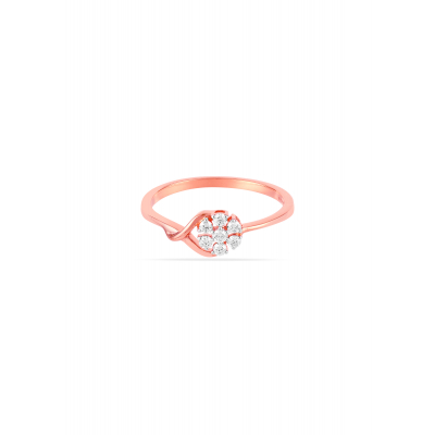 Floral Grace Diamond Ring
