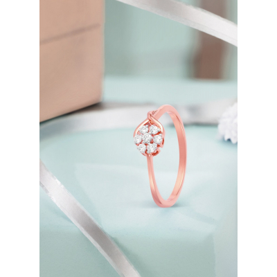 Floral Grace Diamond Ring