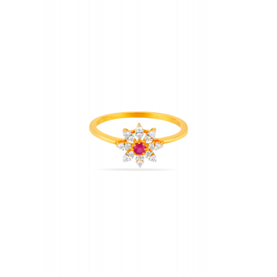 Swirl and Sparkle Diamond Ring