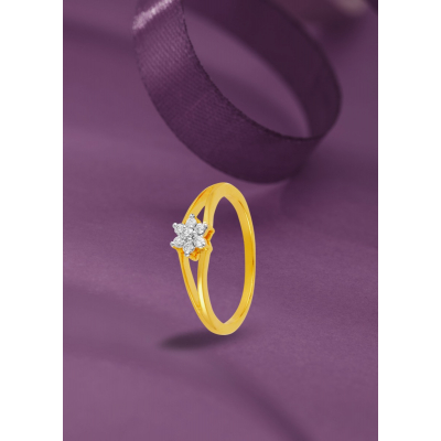 Natural Bloom Diamond Ring
