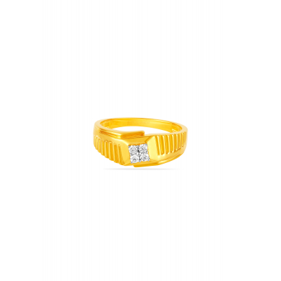 Geometric Men's Bold Ring