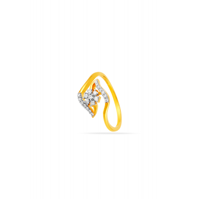 Blooming Cascade Diamond Ring